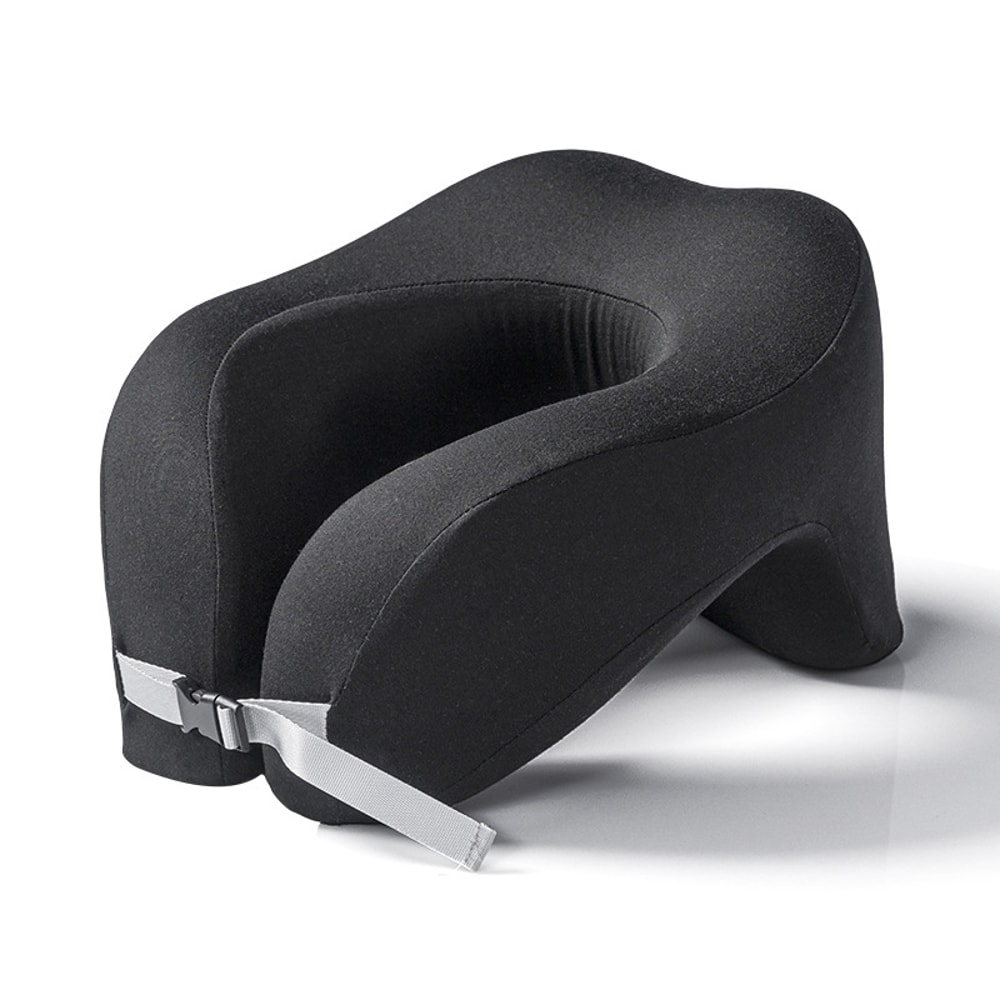 Premium Memory Foam Travel Neck Pillow Ergonomic Airplane Neck Support & Cervical Comfort