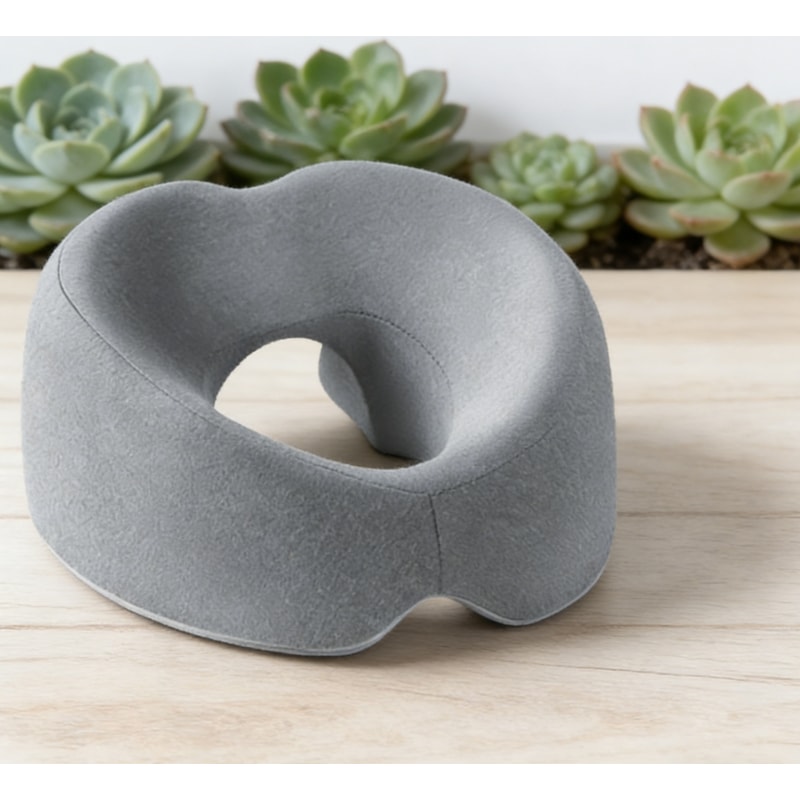 ErgoMemory Prone Support Pillow Memory Foam Face Down Pillow & Ergonomic Massage Headrest for Home Salon & Spa