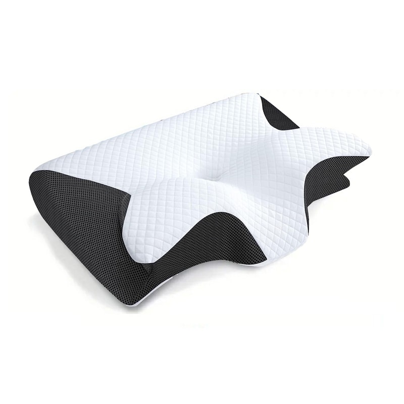 Premium Orthopedic Memory Foam Neck Pillow for Cervical Support & Comfort