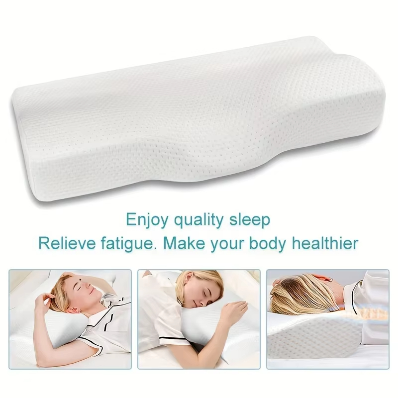 Premium Contour Memory Foam Pillow For Side Back Sleepers With Ergonomic Neck Support 4