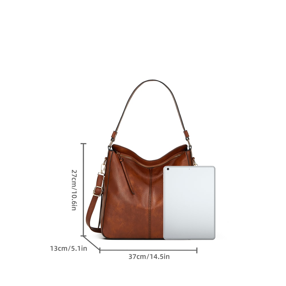 Vintage Chic Large Leather Tote Bag For Women Everyday Leather Tote Bag For Women With Spacious Int 1