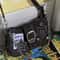 Vintage Star Pattern Canvas Shoulder Bag For Women Trendy Underarm Tote 5