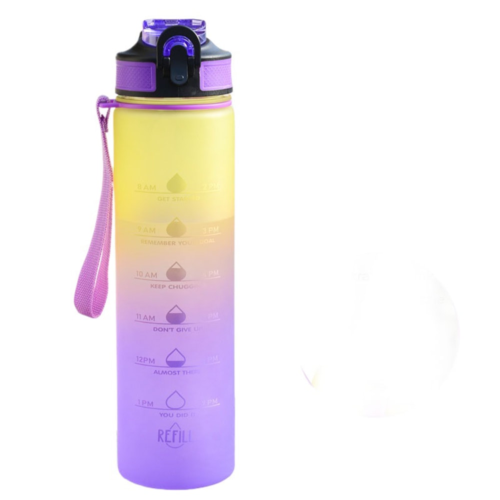 Large Capacity Sports Water BottlePortable Outdoor Cup with Rope