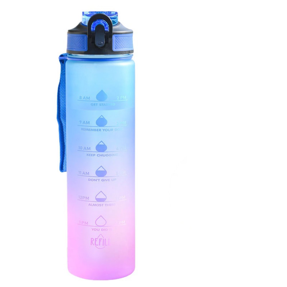 Large Capacity Sports Water BottlePortable Outdoor Cup with Rope