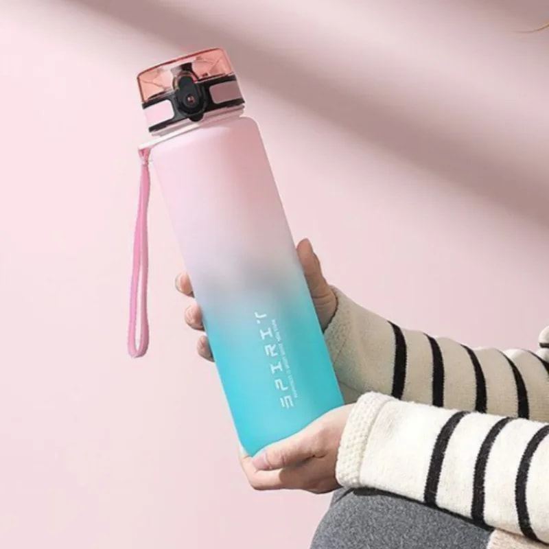 Large Leak Proof Sports Water Bottle Portable Travel & Gym Hydration Jug