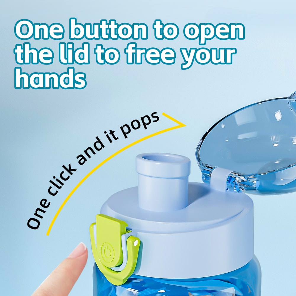Leakproof Portable Cartoon Water Bottle for Kids with Easy Carry Strap Outdoor School & Travel Essential
