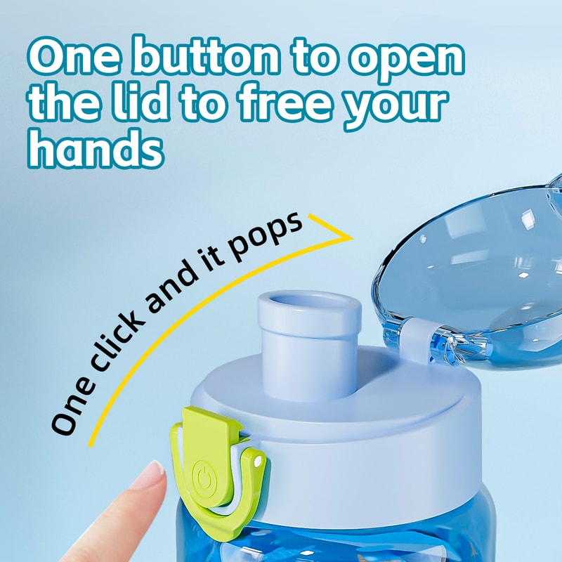 Leakproof Portable Cartoon Water Bottle for Kids with Easy Carry Strap Outdoor School & Travel Essential