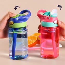 premium kids water bottle with straw leak proof portable sports water bottle for school gym & travel