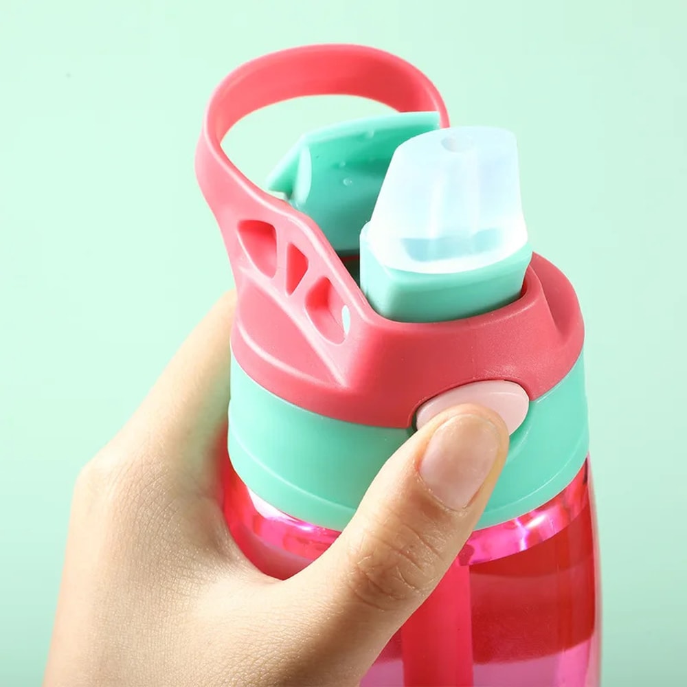 Premium Kids Water Bottle With Straw Leak Proof Portable Sports Water Bottle For School Gym Travel 4
