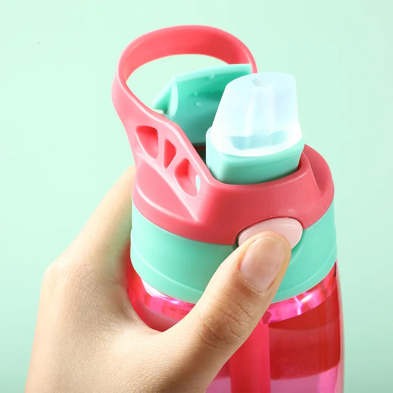Premium Kids Water Bottle With Straw Leak Proof Portable Sports Water Bottle For School Gym Travel 4