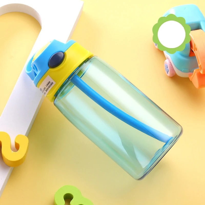 Premium Kids Water Bottle With Straw Leak Proof Portable Sports Water Bottle For School Gym Travel 7
