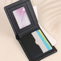 premium mens vintage clutch wallet with front pocket & gift box stylish everyday wallet