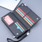 Mens Long PU Leather Phone Wallet Bag With Card Holder Zipper Pocket Large Capacity 1