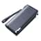 Mens Long PU Leather Phone Wallet Bag With Card Holder Zipper Pocket Large Capacity 3