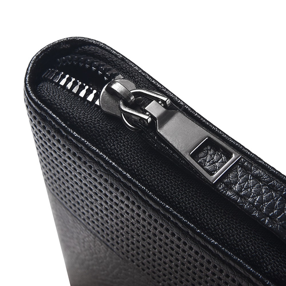 Premium Mens Leather Long RFID Wallet Slim Organizer Credit Card Holder Business Zipper Clutch 4