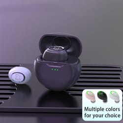 premium single ear wireless earbud bluetooth earphone with mic clear hd calls & long battery life earbuds