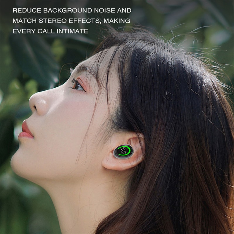 Premium Single Ear Wireless Earbud Bluetooth Earphone with Mic Clear HD Calls & Long Battery Life Earbuds