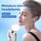 Premium Invisible Wireless Earbuds with Sliding Charging Case Comfort Sleep Sport & Deep Bass
