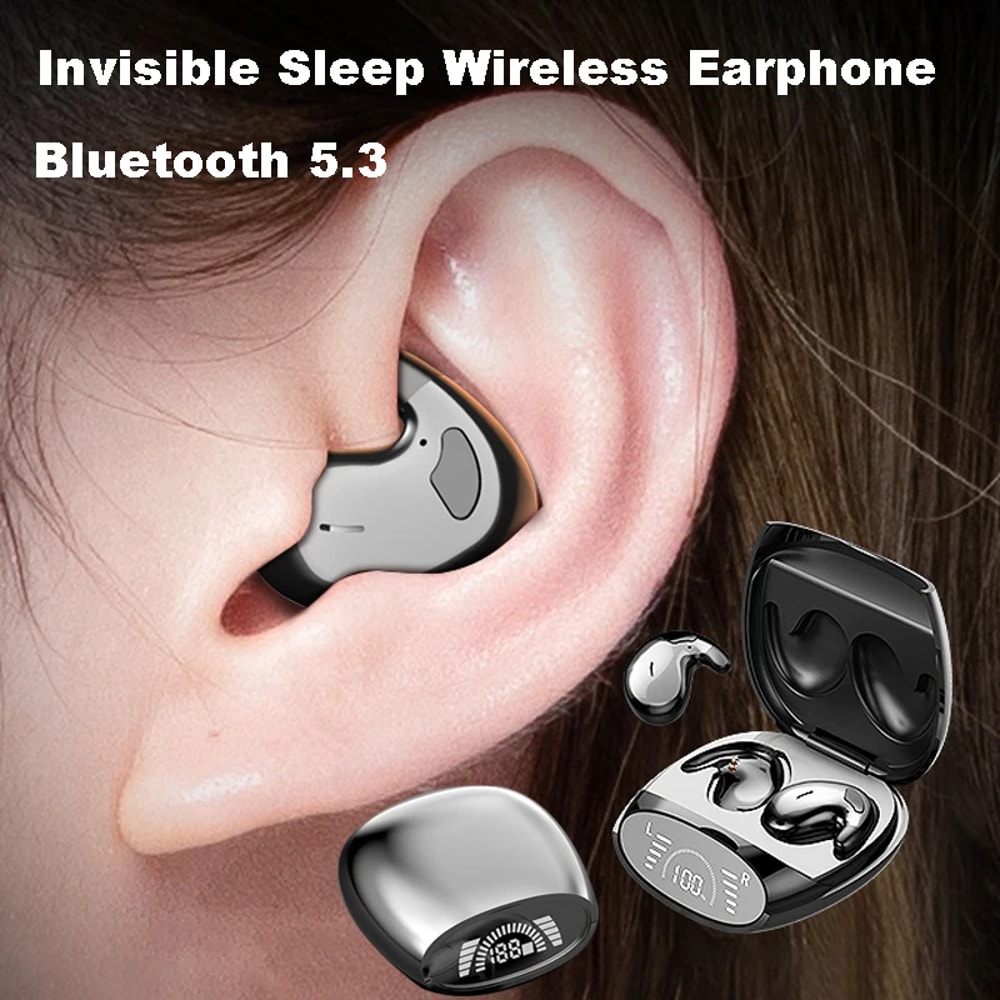 MiniSleep Pro Invisible Bluetooth Earbuds Tiny Hidden Headphones for Comfort & Discreet Audio