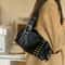 Urban Edge Womens Rivet Shoulder Bag PU Leather Handbag With Large Capacity 1