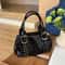 Urban Edge Womens Rivet Shoulder Bag PU Leather Handbag With Large Capacity 4
