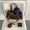 Vintage Leopard Rivet Motorcycle Barrel Messenger Bag Stylish Womens Leopard Shoulder Bag 2