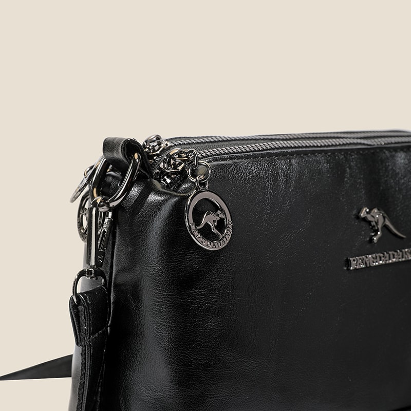 Premium Soft Leather Messenger Bag Stylish Small Crossbody Shoulder Bag For Daily Commute 0