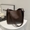 Large Capacity Leather Shoulder Bag for Women Fashionable Tote