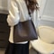 Large Capacity Leather Shoulder Bag for Women Fashionable Tote
