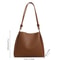 Large Capacity Leather Shoulder Bag for Women Fashionable Tote