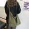 Stylish Large Canvas Shoulder Bag For Women Spacious Large Crossbody Bag Cotton Tote Handbag 0