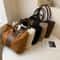 Stylish Large Shoulder Bag For Women Spacious Large Crossbody Bag Cotton Tote Handbag 0