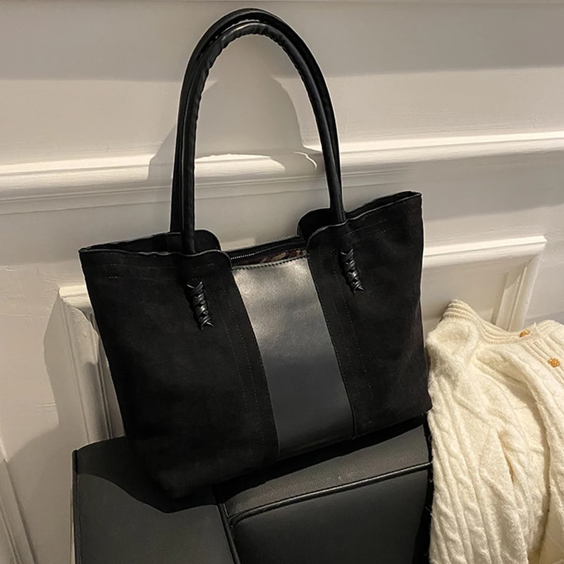 Stylish Large Shoulder Bag For Women Spacious Large Crossbody Bag Cotton Tote Handbag 7