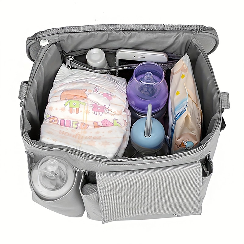 Premium Large Capacity Baby Stroller Organizer Bag With Multifunctional Storage 4