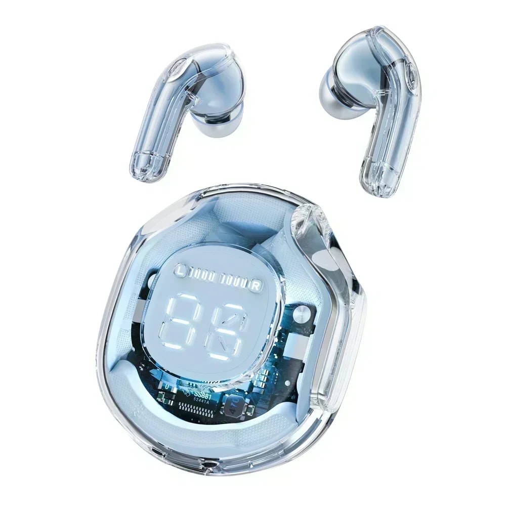 Premium True Wireless Bluetooth Headphones with LED Power Display Stereo Sound Earbuds