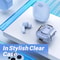 Premium Transparent Bluetooth Earbuds with LED Battery Display & HiFi Stereo Sound