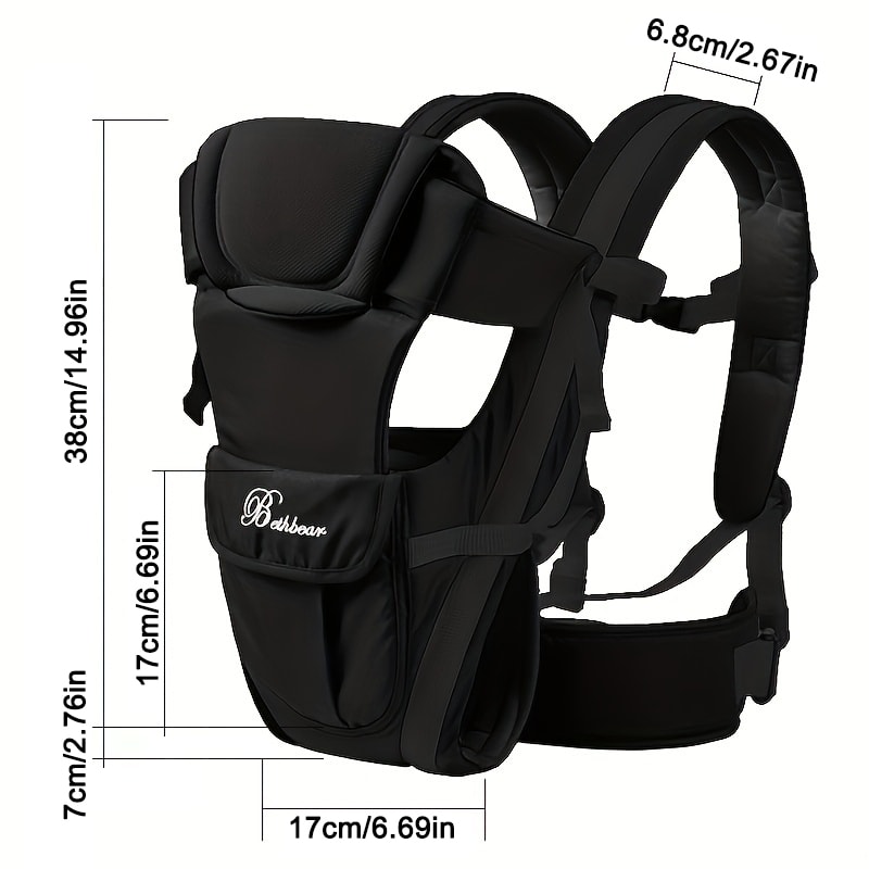 ErgoComfort Newborn To Toddler Adjustable Baby Sling Ergonomic Baby Carrier Backpack 4