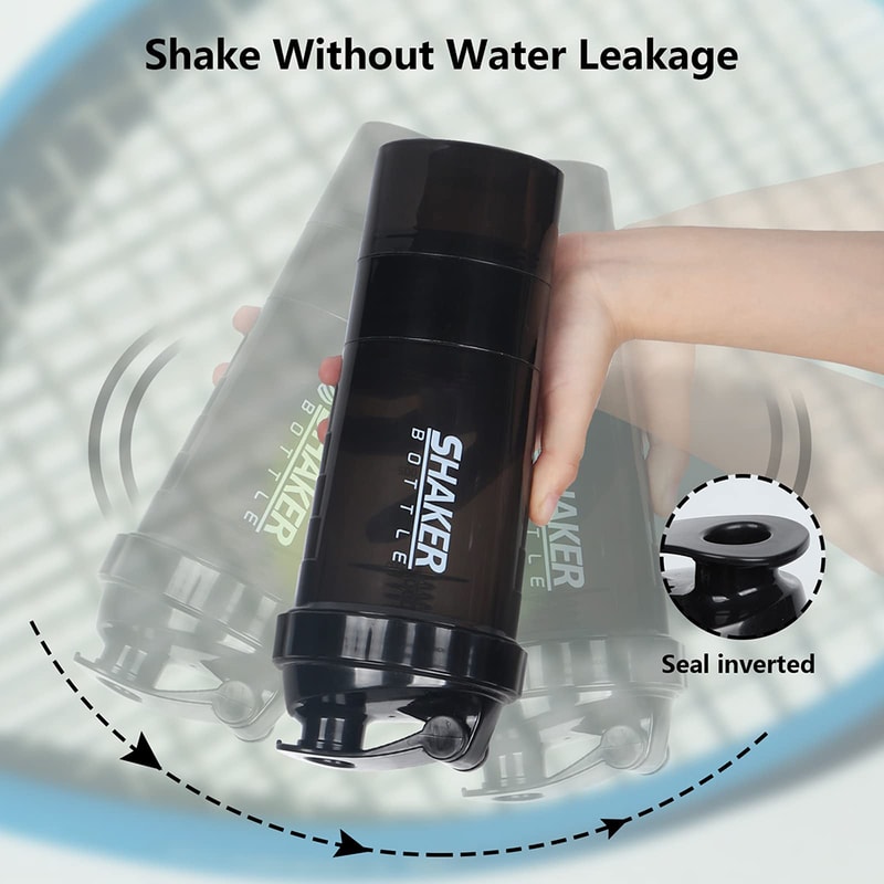 Premium Protein Shaker Bottle Leakproof Fitness Shaker Cup For Gym Exercise 2