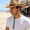 Premium Unisex Straw Cowboy Hat With Wide Brim UV Protection Stylish Western Beach Sun Hat 0