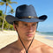 Premium Unisex Straw Cowboy Hat With Wide Brim UV Protection Stylish Western Beach Sun Hat 1