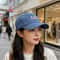 Macaron Floral Embroidered Baseball Cap Womens Casual Baseball Hat with Face Slimming Fit