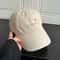 Macaron Floral Embroidered Baseball Cap Womens Casual Baseball Hat with Face Slimming Fit