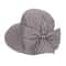 Retro Plaid Foldable Wide Brim Sun Hat With Bow Stylish UV Protection 6