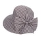 Retro Plaid Foldable Wide Brim Sun Hat With Bow Stylish UV Protection 6