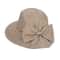 Retro Plaid Foldable Wide Brim Sun Hat With Bow Stylish UV Protection 7