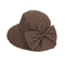 Retro Plaid Foldable Wide Brim Sun Hat With Bow Stylish UV Protection 8