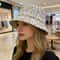 Luxury Leopard Print Wide Brim Sun Hat With Sparkling Rhinestone Detail Chic Leopard Print Bucket H 4
