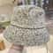 Luxury Leopard Print Wide Brim Sun Hat With Sparkling Rhinestone Detail Chic Leopard Print Bucket H 7