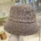 Luxury Leopard Print Wide Brim Sun Hat With Sparkling Rhinestone Detail Chic Leopard Print Bucket H 8