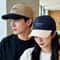 Retro Color Block Adjustable Baseball Cap Embroidered Unisex Summer Hat